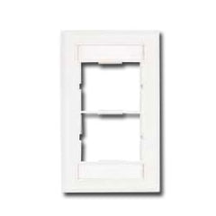 Siemon CT4-FP-02 Single Gang Plastic CT Faceplate for Two Couplers