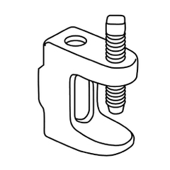 Erico BC260025EG Reversible Beam Clamp with Side Mounting Threads (Package of 100)