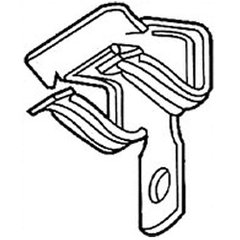 Erico 4HXX Hammer on Flange Clip (Package of 100)