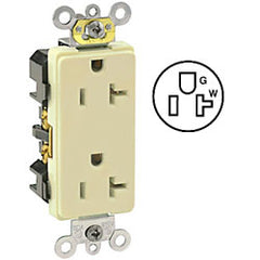 Leviton 16362 Industrial Grade 20A/125V Duplex Decora Receptacle