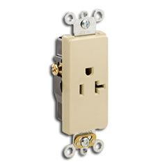 Leviton 16341 Single Receptacle, Side Wired , Self-Grounding NEMA 5-20R