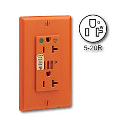 Leviton 8380-IG Hospital Grade, Isolated Ground, Surge Duplex with Indicator Light & Audible Alarm