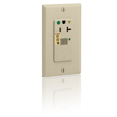 Leviton 8381-IG Hospital Grade, Isolated Ground, Surge Single with Indicator Light & Audible Alarm