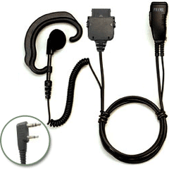 Pryme SPM-301EB Medium Duty Lapel Mic for Kenwood/Relm Radios