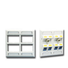 ICC IC108FD4 Unloaded Quad-Frame Faceplate