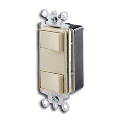 Leviton 1754-IL Illuminated Dual Rocker Switch