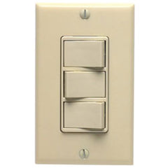 Leviton 1755-2 Triple Rocker Switch with Grounding Lead