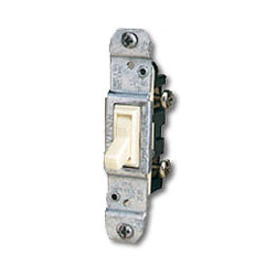 Leviton 1451-4 Quickwire and Side Wired Framed Single-Pole, Less Ears with Grounding Screw