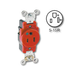 Leviton 8210 Back and Side Wired Single Receptacle