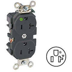 Leviton 8300-H Back and Side Wired Slim Design Receptacle