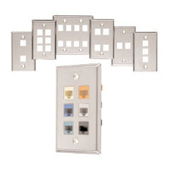 Allen Tel ATBKF-VT Versatap Stainless Steel Faceplates