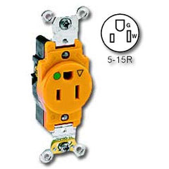 Leviton 8210-IG Back and Side Wired Single Isolated Ground Receptacle