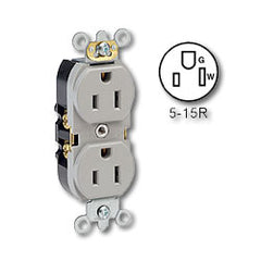 Leviton 5262-S Slim Body Duplex Receptacle