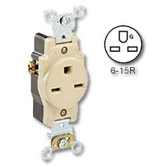 Leviton 5661 Narrow Body Single Receptacle
