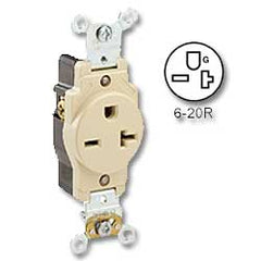 Leviton 5461 Narrow Body Single Receptacle