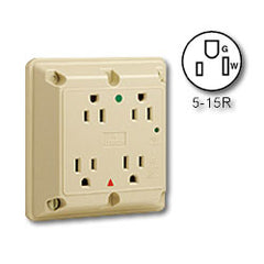 Leviton 8480 Hospital Grade Surge Protective Four-In-One 15A/125V Receptacle