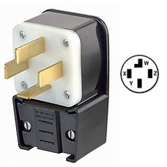 Leviton 8332-P 120/208V Flush Mount Receptacle Matching Angle Plug
