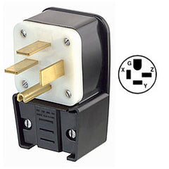 Leviton 8452-P Flush Mount Receptacle 50Amp 250V Matching Angle Plug