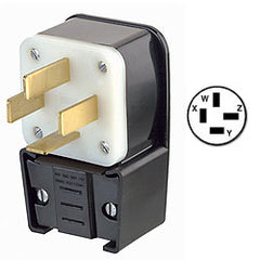 Leviton 8352-P 50Amp 120/208V Matching Angle Plug NEMA 18-50P