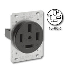 Leviton 8460 60 Amp 250V Grounding Flush Mount receptacle