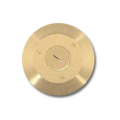 Hubbell SF2925 Round Floor Box Cover with Carpet Flange - 2-1/8" Single Receptacle