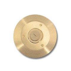 Hubbell SF2725 Round Floor Box Cover with Carpet Flange - Combo 2-1/8" / 1" Receptacle