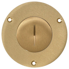 Hubbell S3325 Round Floor Box Flush Cover- 2-1/8" Single Receptacle