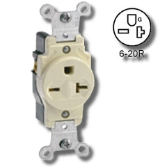 Leviton 5823 20Amp 250V Grounding Single Receptacle