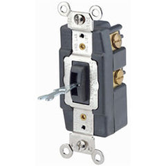 Leviton 1257-L Toggle Locking Double-Throw Momentary Contact Quiet Switch
