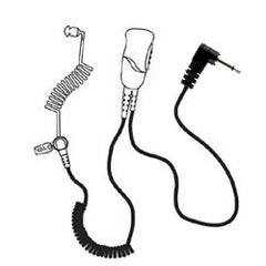 Pryme SPM-1363 MIRAGE Medium Duty Lapel Microphone with Acoustic Tube Earphone for Motorola Radios