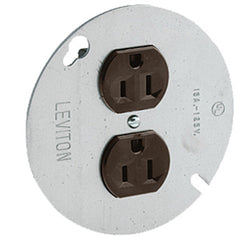 Leviton 5042 Side Wired 15Amp 125V 4" Duplex Receptacle Cover