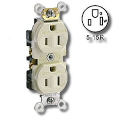 Leviton CR15S-G Tamper Resistant Duplex Receptacle