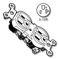 Leviton 12650 CO/ALR Duplex Receptacle