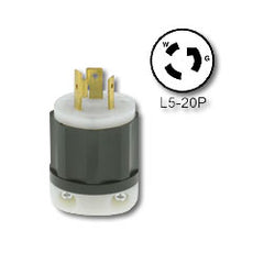 Leviton 2311 20 Amp 125V Locking Plug