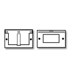 Leviton 4990 Single Gang Flush Cover Wallplate Die-Cast Zinc