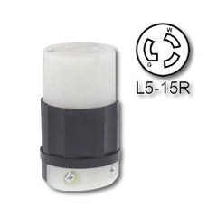 Leviton 4729-C 15 Amp 125V Locking Connector - Industrial Grade (Grounding)