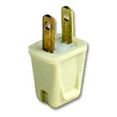 Leviton 123 Parallel Plug, Residential Grade Non-Polarized