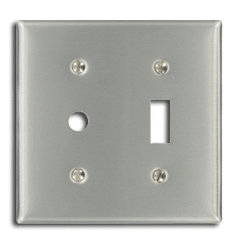 Leviton S112-N 2-Gang Toggle Wallplate for Jewel Lamp