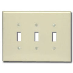 Leviton 86111 3-Gang Oversized Toggle Device Switch Wallplate