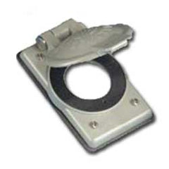Leviton 7420-CR 20-Amp and 30-Amp Single Locking Industrial Weather-Resistant Cover