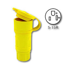 Leviton 15W47 NEMA 5-15R Wetguard Straight Blade Connector