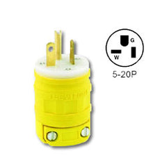 Leviton 1433 20A-125V 2-Pole 3-Wire Dust Guard NEMA 5-20 Plug