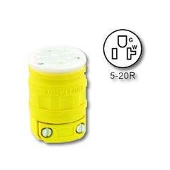 Leviton 1533 20A-125V 2-Pole 3-Wire Dust Guard NEMA 5-20 Connector