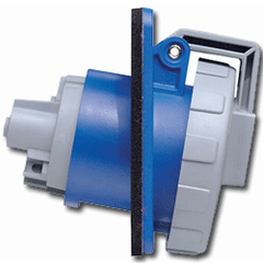 Leviton 420R9W 250 AC 3-Phase 2P3W Wiring Watertight Pin and Sleeve Receptacle