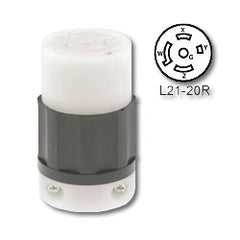 Leviton 2513 20A NEMA L21-20R Locking Connector