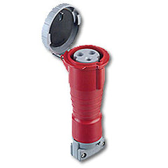 Leviton 330C7W 480 AC 2P3W Wiring Watertight Pin and Sleeve Connector