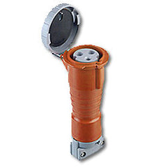 Leviton 430C12W 125/250 AC 3P4W Wiring Watertight Pin and Sleeve Connector