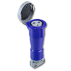 Leviton 430C9W 250 AC 3-Phase 3P4W Wiring Watertight Pin and Sleeve Connector