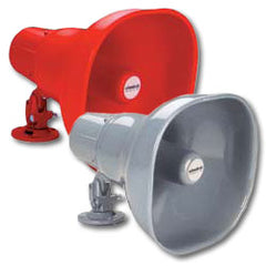 Wheelock STH-15S Aluminum Weatherproof 15 Watt Horn Loudspeaker with Transformer in Red or Grey