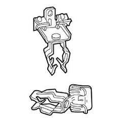 Erico 8P24 Push-in Flange-Mount Conduit Clip (Package of 100)